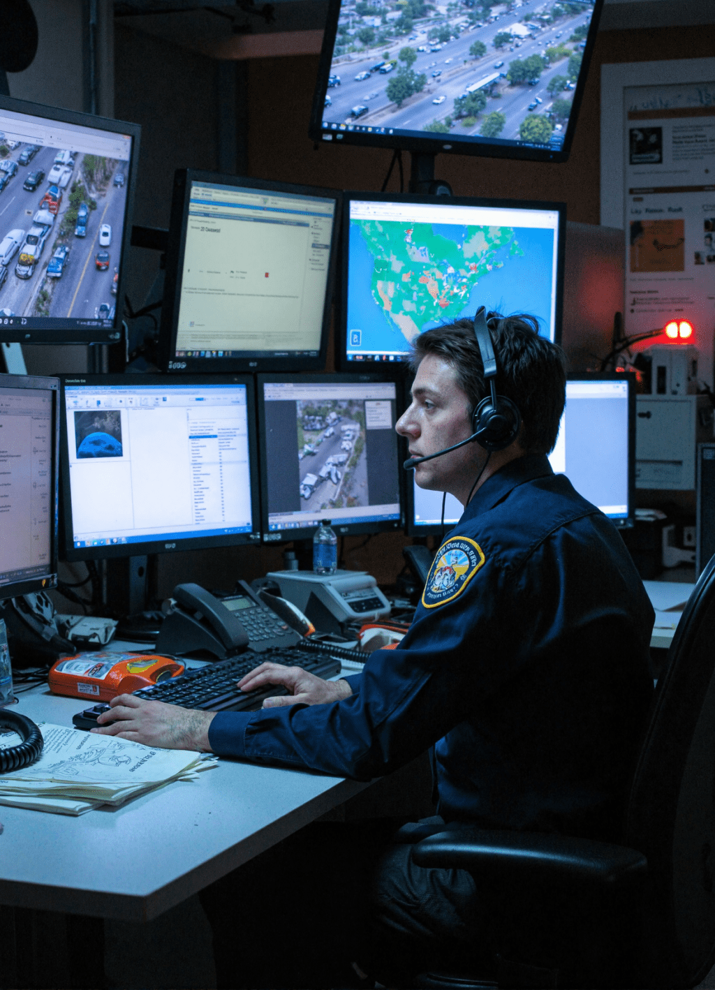 You don’t see them, but they hear everything. They’re the calm voice in pure chaos — guiding officers, saving lives, and holding the line from behind a wall of glowing screens.